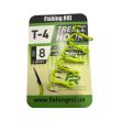 Трійник Fishing ROI Treble Hook T-4 UV Chartreuse BC - Корея - 5 шт/уп