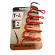 Трійник Fishing ROI Treble Hook T-4 UV Orange BC - Корея - 5 шт/уп